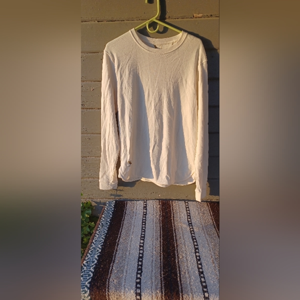 Tracksmith New England Ivory Running Shirt Mens Large / Great Condition